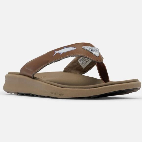 Columbia Women's Brown Fish Flip Flop size 8 - Picture 1 of 14